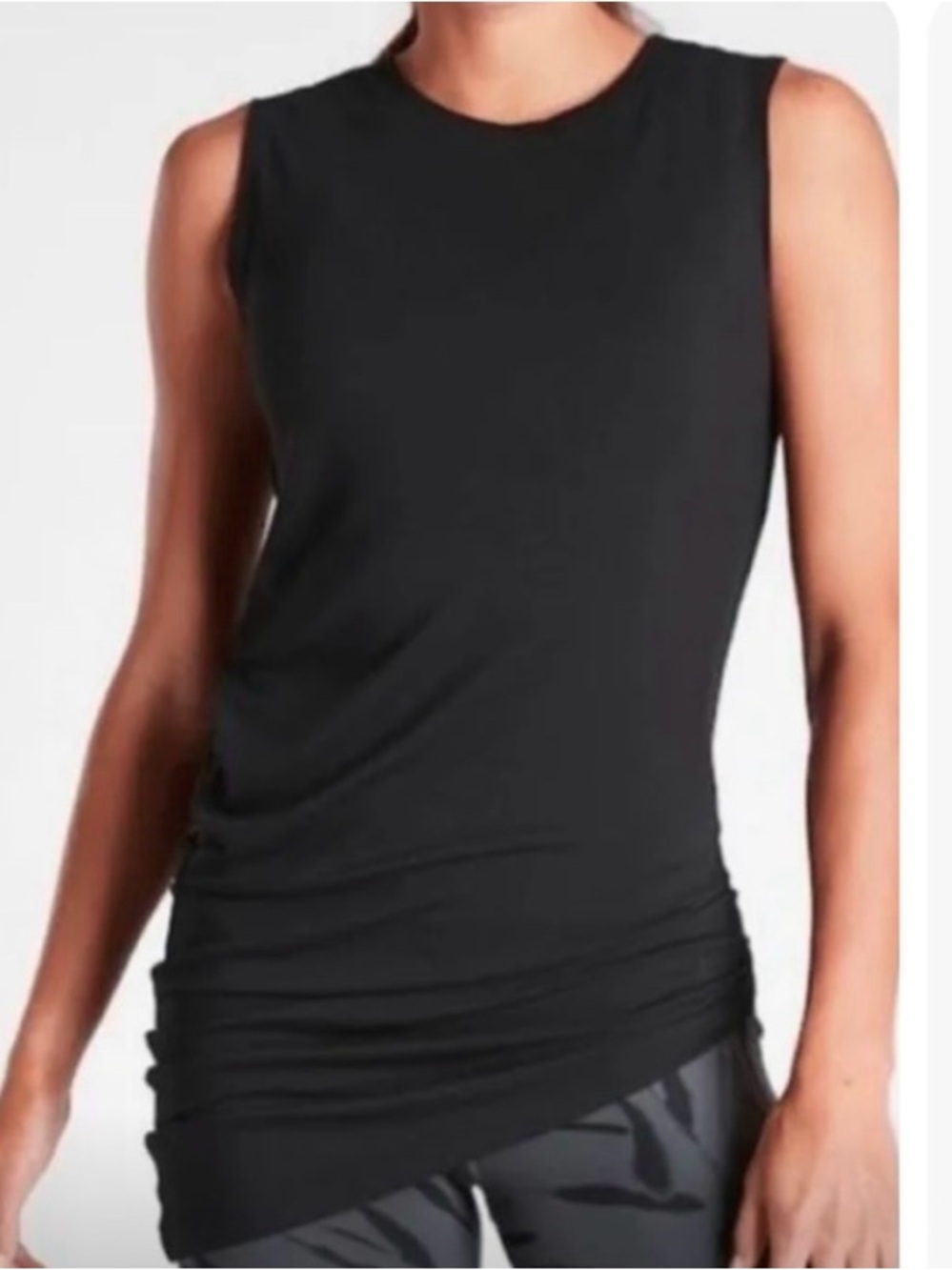 NWT Lot of 2 Athleta Cloudlight Restore Tank in Black and White M